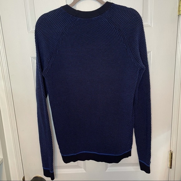 TED Baker London Long Sleeve Blue Pullover Crewneck Sweater Medium - Picture 3 of 5